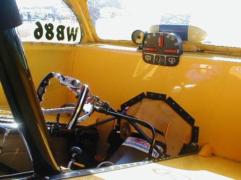 Austin A30 dragster interior