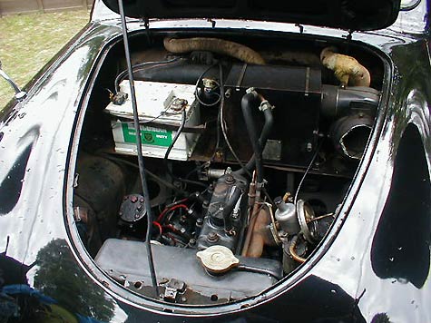 Austin A30 engine bay