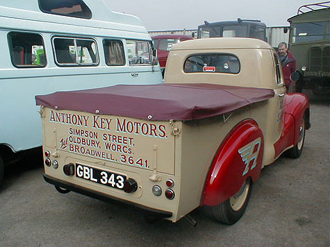 Austin A40 Devon pickup rear view