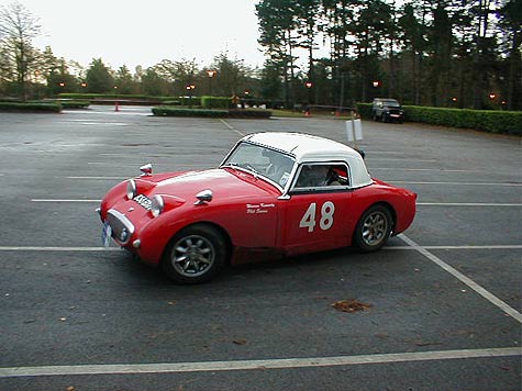 Austin Sprite on a rally