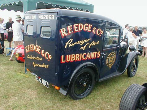 Austin 7 van in dark blue